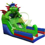 inflatable rock climb slide